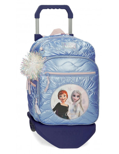 MOCHILA ADAP. 38CM C/CARRO FROZEN SEEK COURAGE